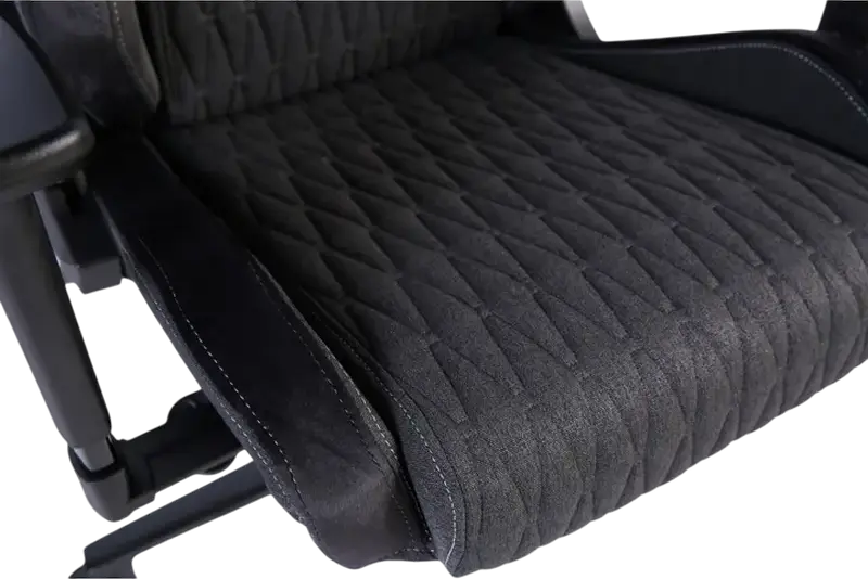 HATOR Ironsky Gaming Chair, Fabric & PU Leather, 3D Ergonomic Armrests, Multi-block Mechanism, Class 4 Gas Lift, 170° Recline, Max Load 120kg, Black