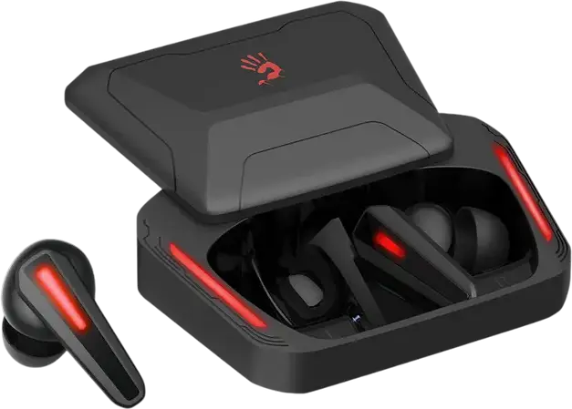 Căști gaming Bloody M70, Fără fir, Negru/Rosu