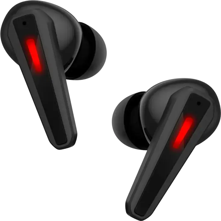 Bloody M70 TWS Gaming Earbuds, Bluetooth 5.2, Dual-Mode Low Latency & Hi-Res Audio, Dual ENC Noise Cancellation, IPX4, Aluminum Case, Black/Red