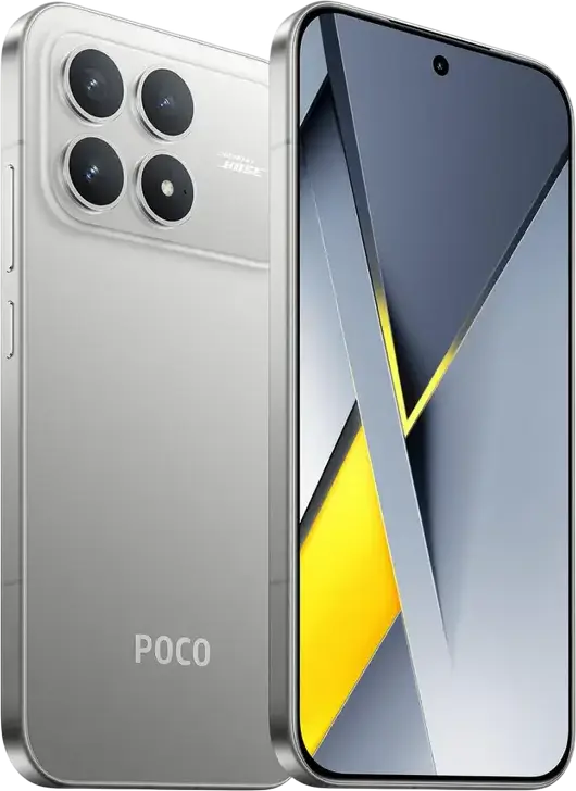 Smartphone Xiaomi Poco F8 Pro - Snapdragon 8 Elite, 12GB RAM, 512GB, Ecran AMOLED 6.59" 120Hz, Cameră Triplă 50MP, Baterie 6210mAh, Încărcare Rapidă 100W, IP68, Android 16, Argintiu