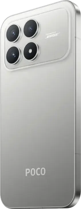 Smartphone Xiaomi Poco F8 Pro - Snapdragon 8 Elite, 12GB RAM, 512GB, Ecran AMOLED 6.59" 120Hz, Cameră Triplă 50MP, Baterie 6210mAh, Încărcare Rapidă 100W, IP68, Android 16, Argintiu