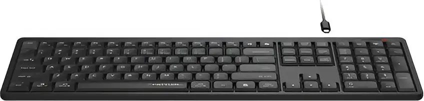 A4Tech FBX55C Wireless Keyboard, Dual-mode Bluetooth & 2.4GHz, Scissor Switches, Multi-device Support for 4 Devices, USB Type-C Rechargeable, Grey