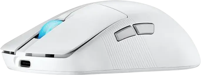 ASUS ROG Harpe Ace Mini Wireless Gaming Mouse, White, 42,000 DPI ROG AimPoint Pro Sensor, 8,000Hz Polling Rate, ROG 100M Optical Switches, Bluetooth, Wireless RF