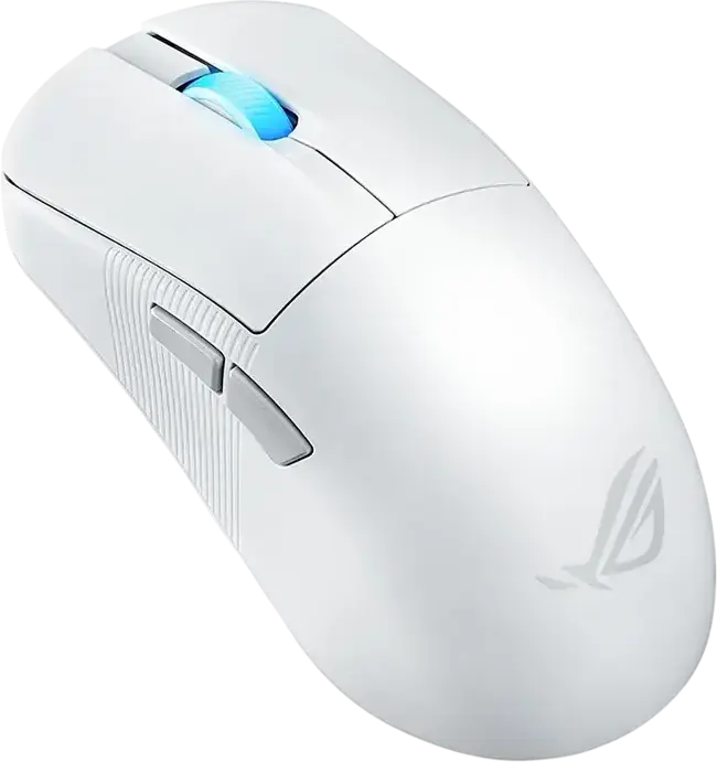 ASUS ROG Harpe Ace Mini Wireless Gaming Mouse, White, 42,000 DPI ROG AimPoint Pro Sensor, 8,000Hz Polling Rate, ROG 100M Optical Switches, Bluetooth, Wireless RF