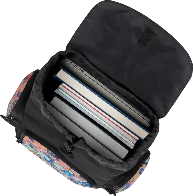 Rucsac Urban Rivacase Agora 5425 Skaters, Poliester Impermeabil, Volum 15L, Compartiment Laptop și Buzunar Tabletă 10.5", Negru