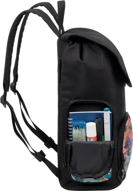 Rucsac Urban Rivacase Agora 5425 Skaters, Poliester Impermeabil, Volum 15L, Compartiment Laptop și Buzunar Tabletă 10.5", Negru