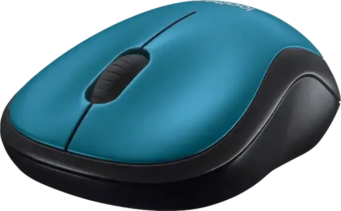 Logitech M185 Wireless Optical Mouse, Blue, 2.4 GHz Connectivity, 1000 DPI, USB Nano Receiver, Ambidextrous Design, Up to 12 Months Battery Life