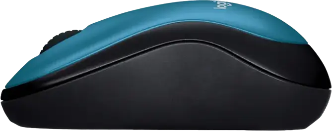 Logitech M185 Wireless Optical Mouse, Blue, 2.4 GHz Connectivity, 1000 DPI, USB Nano Receiver, Ambidextrous Design, Up to 12 Months Battery Life