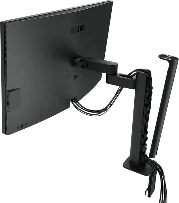 Monitor BenQ PD3205UA 31.5 inch 4K UHD IPS, 3840x2160, HDR10, sRGB 99%, Pantone Validated, USB-C 90W Power Delivery, KVM Switch, Suport Ergo Arm, Hotkey Puck G2