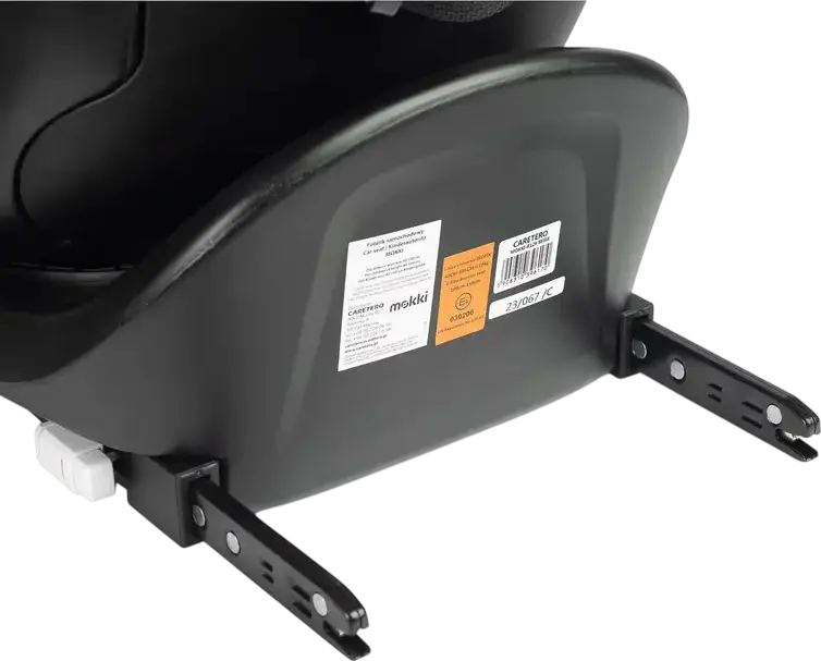 Caretero Mokki i-Size 360 Rotating Car Seat, Beige, ECE R129/02, ISOFIX & TopTether, 0-36 kg, 40-150 cm, 5-Point Harness, 7-Step Headrest, 0+/1/2/3 Groups