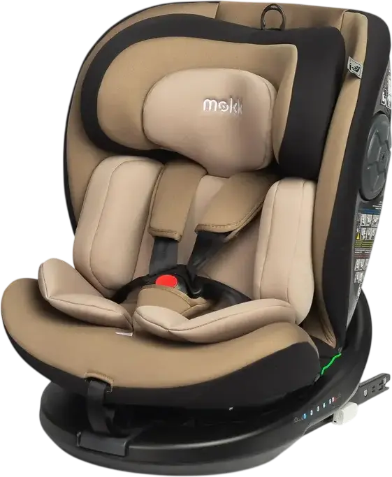 Scaun auto Caretero Mokki i-Size, Grupa 0+/1/2/3 (0-36 kg), Bej