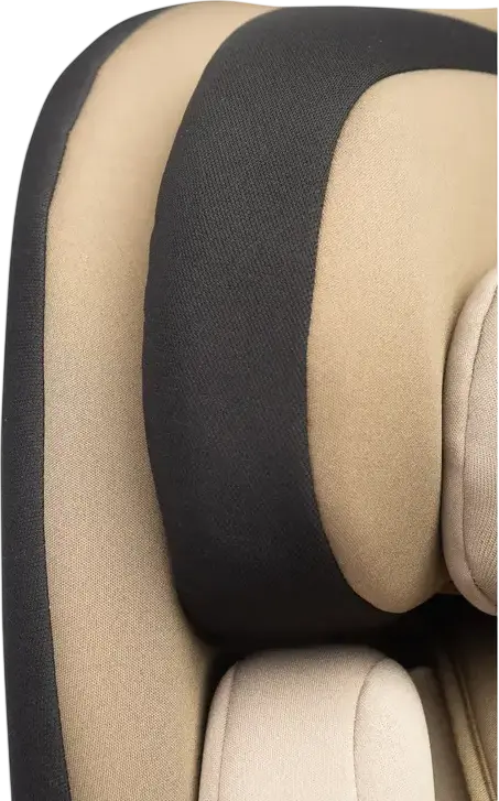 Caretero Mokki i-Size 360 Rotating Car Seat, Beige, ECE R129/02, ISOFIX & TopTether, 0-36 kg, 40-150 cm, 5-Point Harness, 7-Step Headrest, 0+/1/2/3 Groups