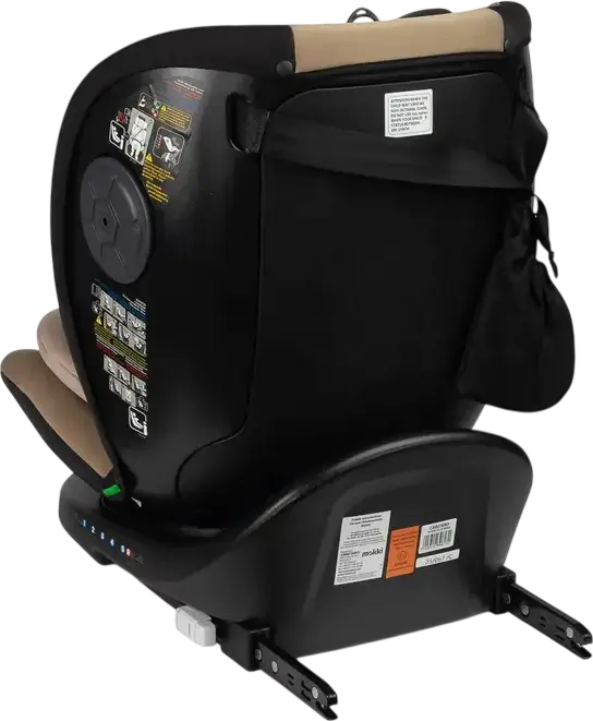 Caretero Mokki i-Size 360 Rotating Car Seat, Beige, ECE R129/02, ISOFIX & TopTether, 0-36 kg, 40-150 cm, 5-Point Harness, 7-Step Headrest, 0+/1/2/3 Groups