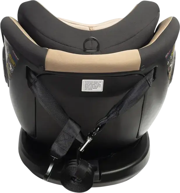 Caretero Mokki i-Size 360 Rotating Car Seat, Beige, ECE R129/02, ISOFIX & TopTether, 0-36 kg, 40-150 cm, 5-Point Harness, 7-Step Headrest, 0+/1/2/3 Groups