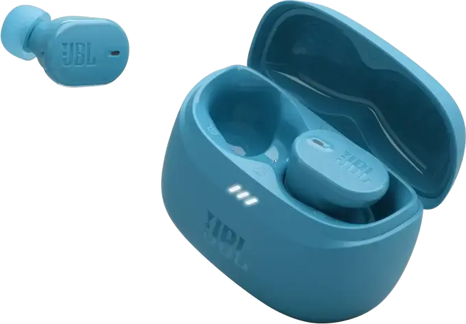 JBL Tune Buds 2 True Wireless Earbuds, Turquoise, Adaptive Noise Cancelling, Pure Bass & Spatial Sound, 48h Total Battery, Bluetooth 5.3, IP54, 10mm Drivers