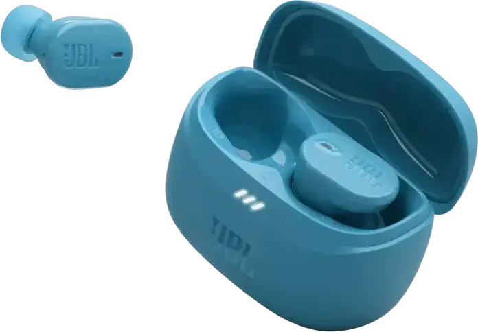 JBL Tune Buds 2 True Wireless Earbuds, Turquoise, Adaptive Noise Cancelling, Pure Bass & Spatial Sound, 48h Total Battery, Bluetooth 5.3, IP54, 10mm Drivers