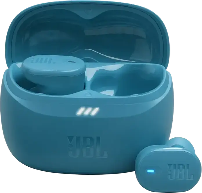 JBL Tune Buds 2 True Wireless Earbuds, Turquoise, Adaptive Noise Cancelling, Pure Bass & Spatial Sound, 48h Total Battery, Bluetooth 5.3, IP54, 10mm Drivers