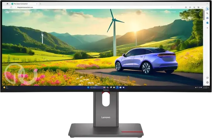 Monitor Curbat Lenovo ThinkVision P34WD-40 34", WQHD 3440x1440, IPS Black, 120Hz, 21:9, HDR10, Comutator KVM, Hub USB-C, Ethernet RJ45, Eclipse Black