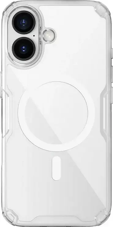 Nillkin Nature Pro Magnetic Case for Apple iPhone 17, Transparent Eco-friendly TPU and PC, MagSafe Compatible with N52 Super Magnets, Scratch-Resistant