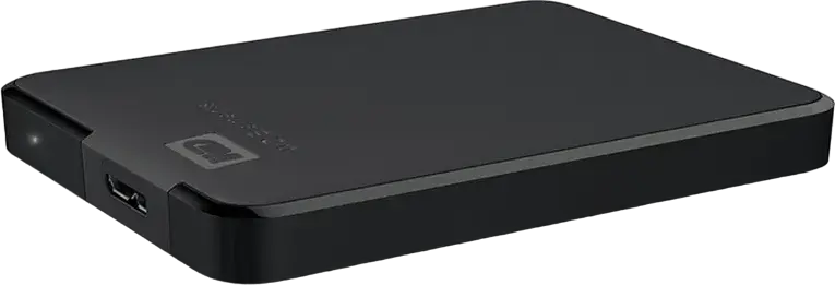 Hard Disk Extern Portabil Western Digital WD Elements WDBU6Y0040BBK-WESN, 4TB, USB 3.2 Gen 1 / USB 3.0, 2.5", Criptare Hardware AES 256-Bit, Negru