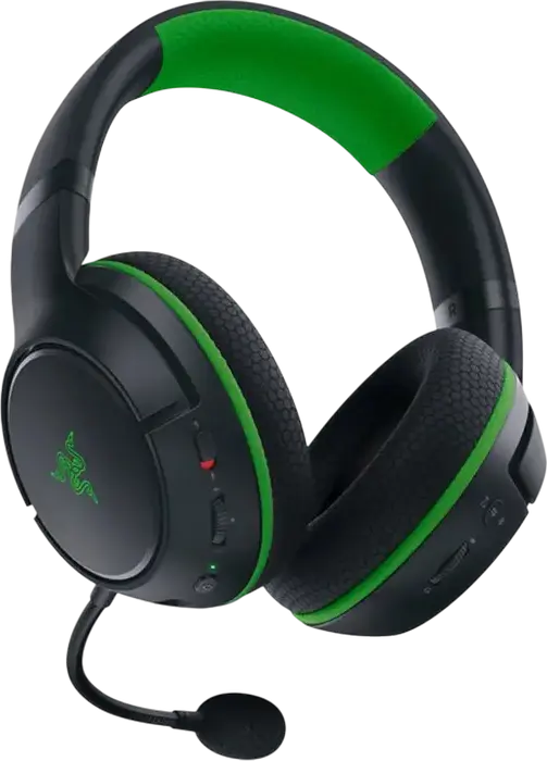 Razer Kaira Wireless Gaming Headset for Xbox Series X|S and Xbox One, Black, 50mm Triforce Titanium Drivers, HyperClear Cardioid Mic, FlowKnit Memory Foam
