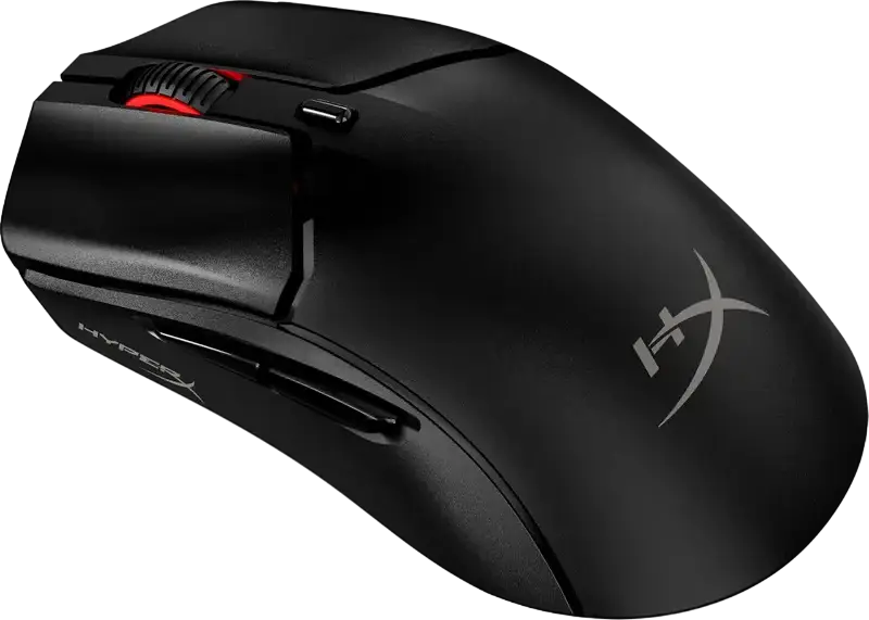 HyperX Pulsefire Haste 2 Mini Wireless Gaming Mouse, 26K Sensor, 26,000 DPI, 6 Programmable Buttons, RGB, 2.4GHz/Bluetooth/Wired, 59g, Black