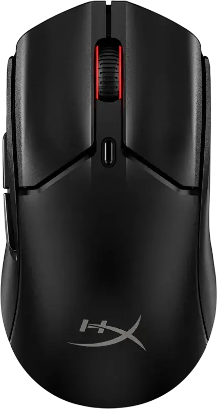 HyperX Pulsefire Haste 2 Mini Wireless Gaming Mouse, 26K Sensor, 26,000 DPI, 6 Programmable Buttons, RGB, 2.4GHz/Bluetooth/Wired, 59g, Black