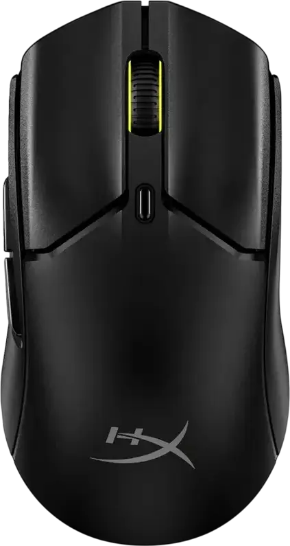 HyperX Pulsefire Haste 2 Mini Wireless Gaming Mouse, 26K Sensor, 26,000 DPI, 6 Programmable Buttons, RGB, 2.4GHz/Bluetooth/Wired, 59g, Black