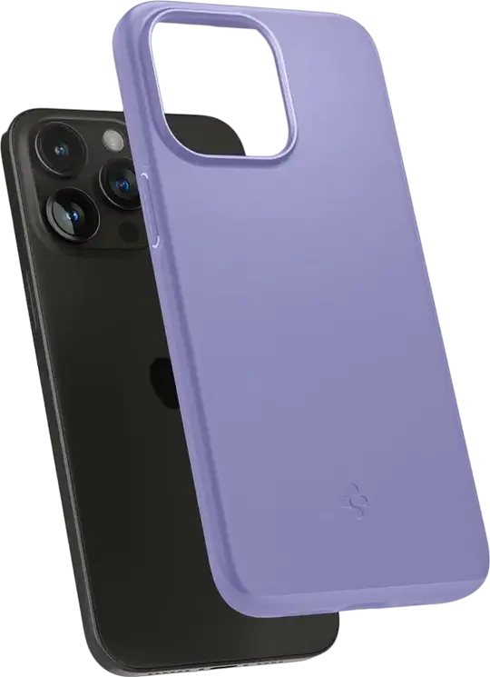 Husa Spigen Thin Fit pentru iPhone 15 Pro, Cover Ultra-Subtire 1.55mm din TPU si Policarbonat, Protectie la Impact, Design Slim cu Decupaje Precise