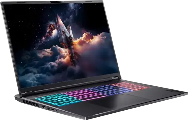 Laptop Gaming 18" Acer Nitro 18 AI AN18-61, Obsidian Black, AMD Ryzen AI 7 350, 32GB/1024GB, Linux eShell