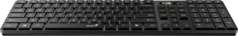 Genius SlimStar 7250BT Wireless Bluetooth Business Keyboard, Dual Mode 2.4GHz RF & BT 5.3, Slim Chocolate Keys, Copilot AI & Media Keys, Multi-OS