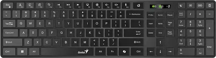 Tastatură Genius SlimStar 7250BT, Fără fir, Negru