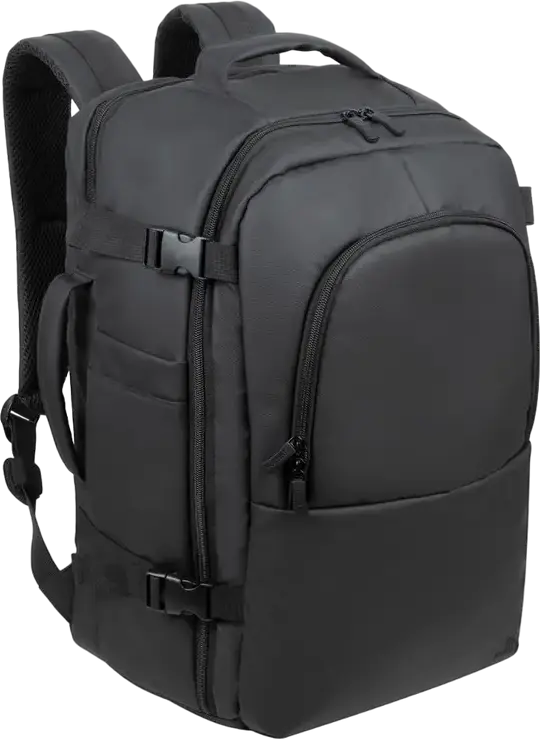 Rucsac Rivacase 8465, 17.3", Eco-Friendly rPET Poliester, Negru