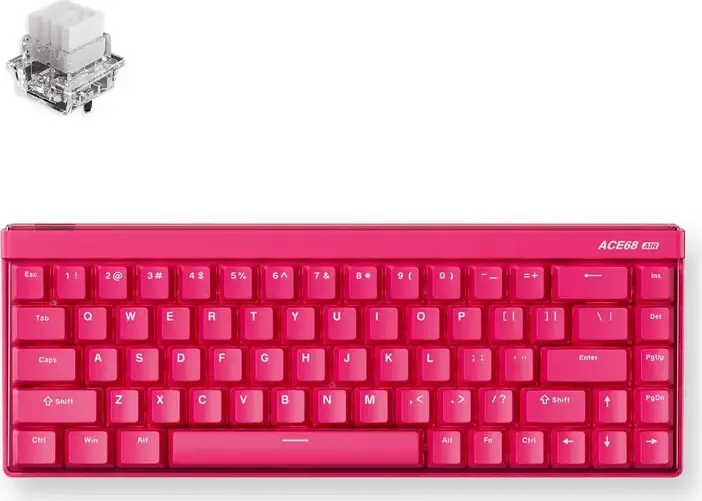 MCHOSE Ace 68 Air Mechanical Gaming Keyboard, Hall Effect Magnetic Switches, 8kHz Polling Rate, Rapid Trigger, 68% Layout, PBT Keycaps, RGB Lighting