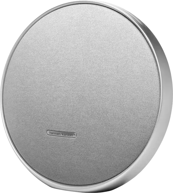 Harman Kardon Onyx Studio 9 Portable Bluetooth Speaker, Grey, 50W RMS, 120mm Woofer, 3 Tweeters, Bluetooth 5.3, 8h Battery, Recycled Aluminium, HK One App