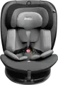 Caretero Mokki i-Size 360 Rotating Car Seat, Grey, ECE R129/02, ISOFIX & TopTether, 0-36 kg, 40-150 cm, 5-Point Harness, 7-Step Headrest, 0+/1/2/3 Groups