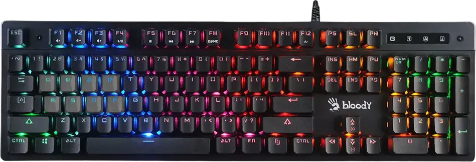 Tastatură Bloody B500N, Cu fir, Negru