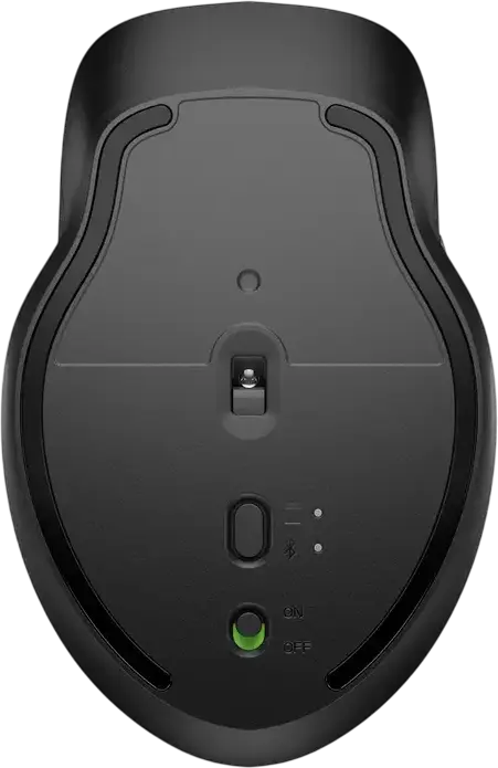 HP 430 Multi-Device Wireless Mouse 3B4Q2AA, Bluetooth & 2.4GHz, 4000 dpi Optical Sensor, 4 Programmable Buttons, Windows macOS Chrome OS, Jet Black