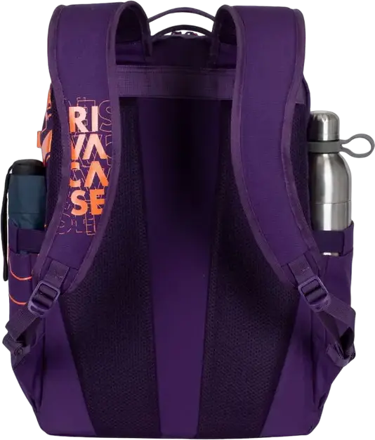 RivaCase Heide 5430 Urban Backpack 30L for 15.6 inch Laptop, Water-Repellent Polyester, Ergonomic Design with Organizer and Side Pockets