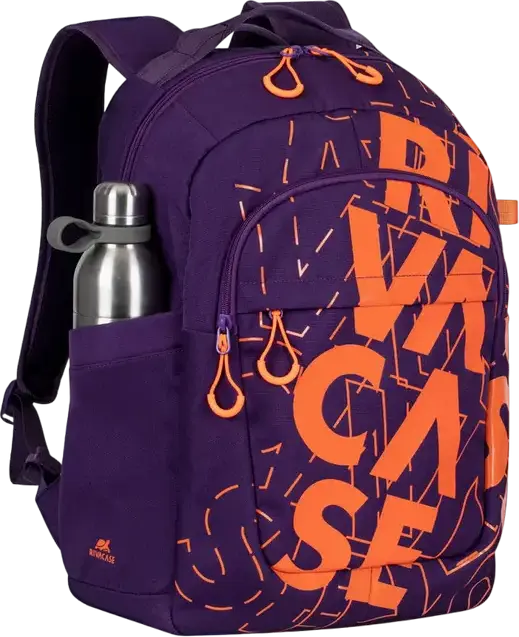 RivaCase Heide 5430 Urban Backpack 30L for 15.6 inch Laptop, Water-Repellent Polyester, Ergonomic Design with Organizer and Side Pockets