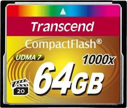Card de Memorie Transcend CompactFlash 1000, 64GB (TS64GCF1000)