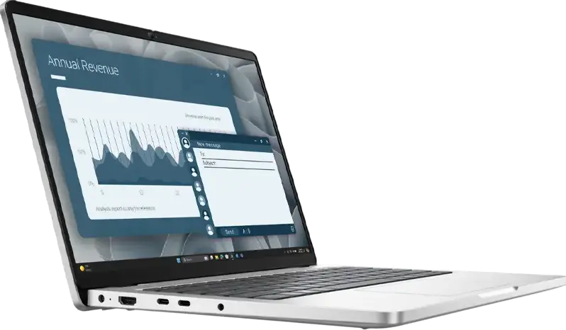 Laptop Business 14" DELL Pro 14 PC14255, Platinum Silver, AMD Ryzen AI 7 350, 16GB/512GB, Windows 11 Pro