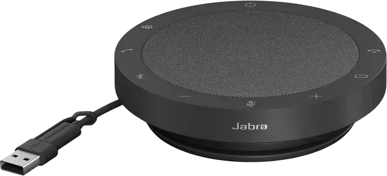 Jabra Speak2 55 MS Conference Speakerphone, Bluetooth 5.1 & USB, Full Duplex Audio, 4 Beamforming Microphones, Voice Level Normalization, Grey