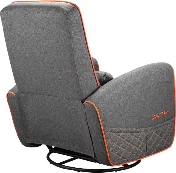 Scaun Gaming Cougar FIDOM, Imitație de in, Gri | Portocaliu