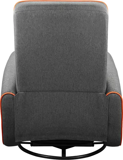 Cougar FIDOM Gaming Swivel Recliner Rocker Sofa, Grey | Orange, Trimotion System, Breathable Imitation Linen, Foldable Footrest, 150kg Capacity, 750x940x1030mm