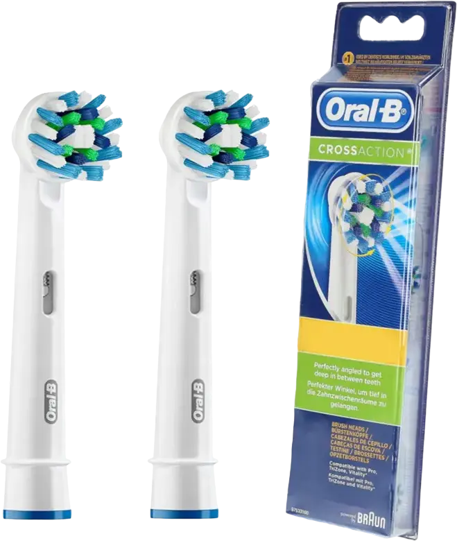 Duză pentru periuța de dinți electrică BRAUN CrossAction, Alb
