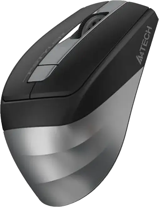 Беспроводная оптическая мышь A4Tech FG35 FStyler, Черный/Серый, 2.4 ГГц, регулируемое разрешение 1200/1600/2000 DPI, 6 кнопок, колесо Tilt-Shift, USB-ресивер