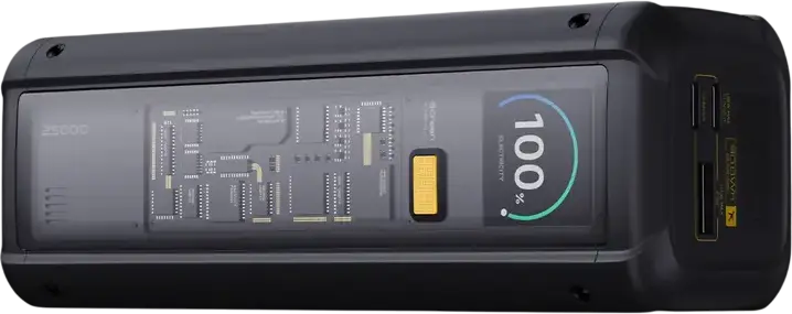 Внешний аккумулятор Xiaomi 212W HyperCharge 25000mAh 92.5Wh, быстрая зарядка 140W USB-C PD 3.1, LCD-дисплей, поддержка ноутбуков, 3 порта, черный