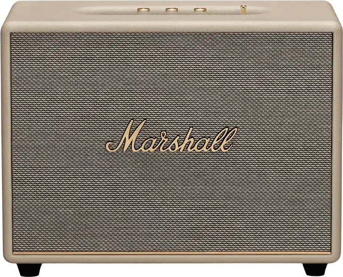 Marshall Woburn III Bluetooth Home Speaker, 150W RMS, 2.1 CH 3-Way Acoustic System, HDMI ARC, 3.5mm Aux, Mic/Guitar Input, Cream