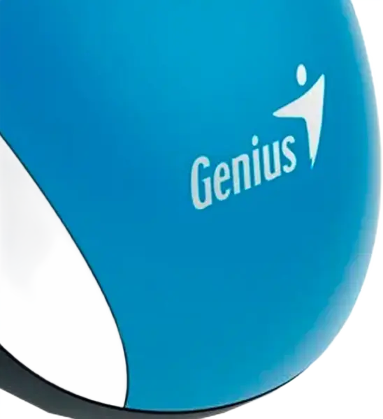 Genius DX-110 Wired Optical Mouse, Blue, 1200 DPI, 3 Buttons, Ambidextrous Design, USB Interface, 1.5m Cable, Compatible with Windows and macOS